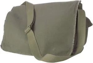 14 oz Pigment-Dyed Raw-Edge Enzyme-Washed Messenger Bag