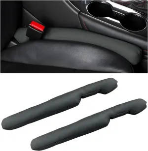 2 PCS Car Seat Gap Filler, Seat Organizer Fill The Gap Between Seat and Console, Automotive Side Seat Gap Blocker Stop Things from Dropping, Universal Car Accessories (Gray)