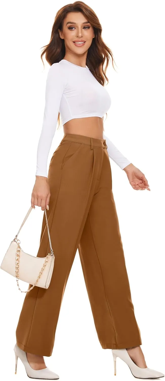 2025 Work Pants for Women Business Casual Office Dress Pants Trousers with Pockets