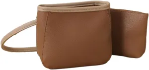 2PCS Bucket Bags Women 2025 Trendy Leather Shoulder Crossbody Bag Satchel Tote Handbags Casual Phone Purse
