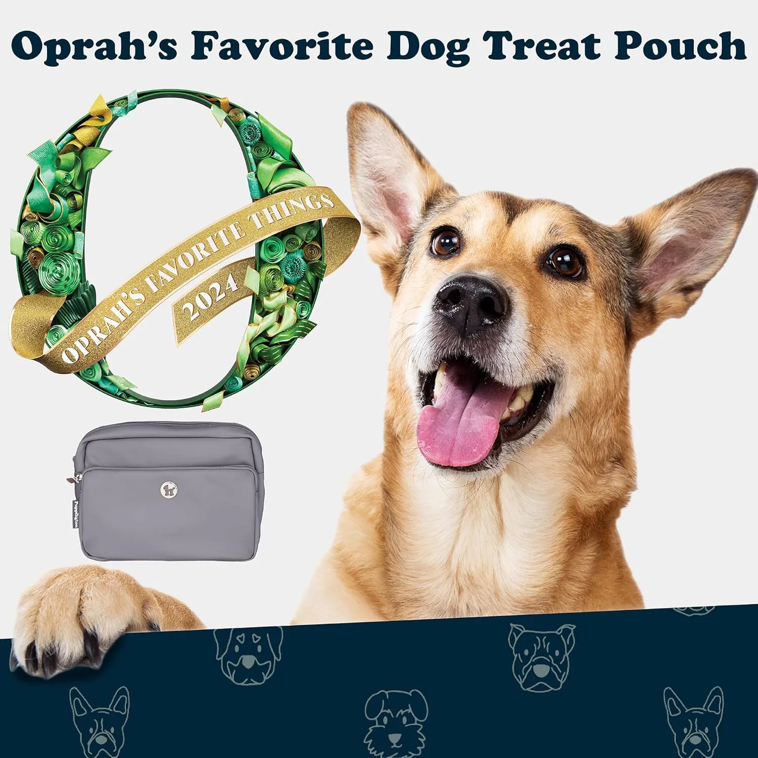 3-in-1 Crossbody & Dog Treat Pouch for Pet Training - Matching Compostable Poop Bags, Built-In Poop Bag Dispenser & Slow-Feeding Travel Dog Bowl - Dog Walking Bag (Charcoal Gray)