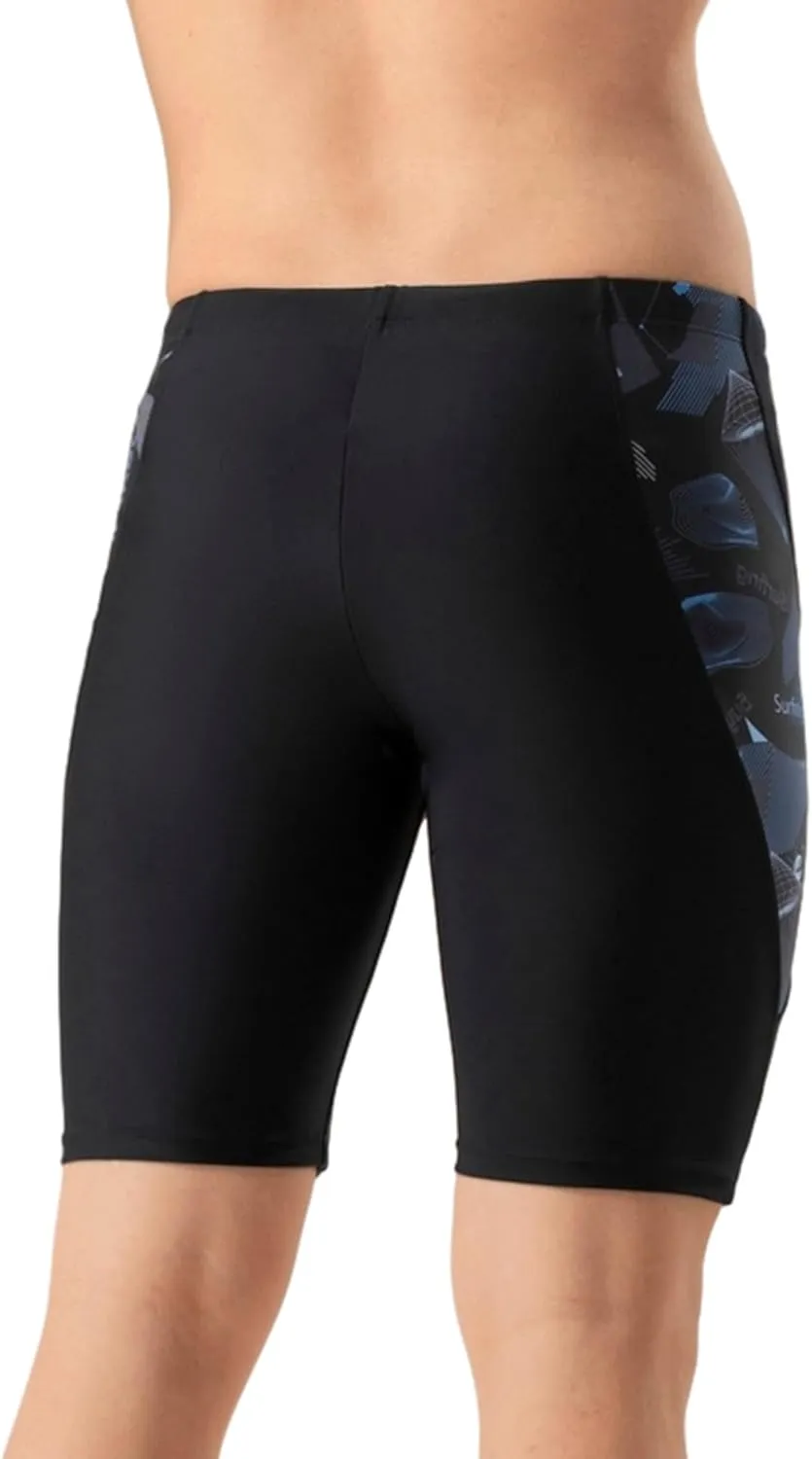 361° Swim Jammers for Men, Pro Racing Training Swimsuit, Chlorine Resistant Endurance Mens Swim Suit Swimwear Tech Pant