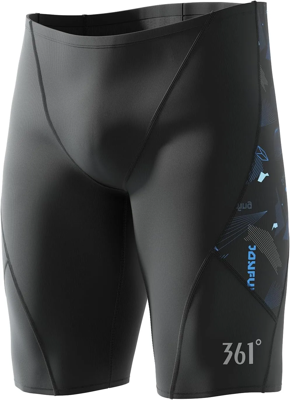 361° Swim Jammers for Men, Pro Racing Training Swimsuit, Chlorine Resistant Endurance Mens Swim Suit Swimwear Tech Pant