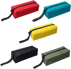 5Pcs Small Tool Bags Multi Purpose Oxford Cloth Pouches for Organizing Tools Stationery and Electronics