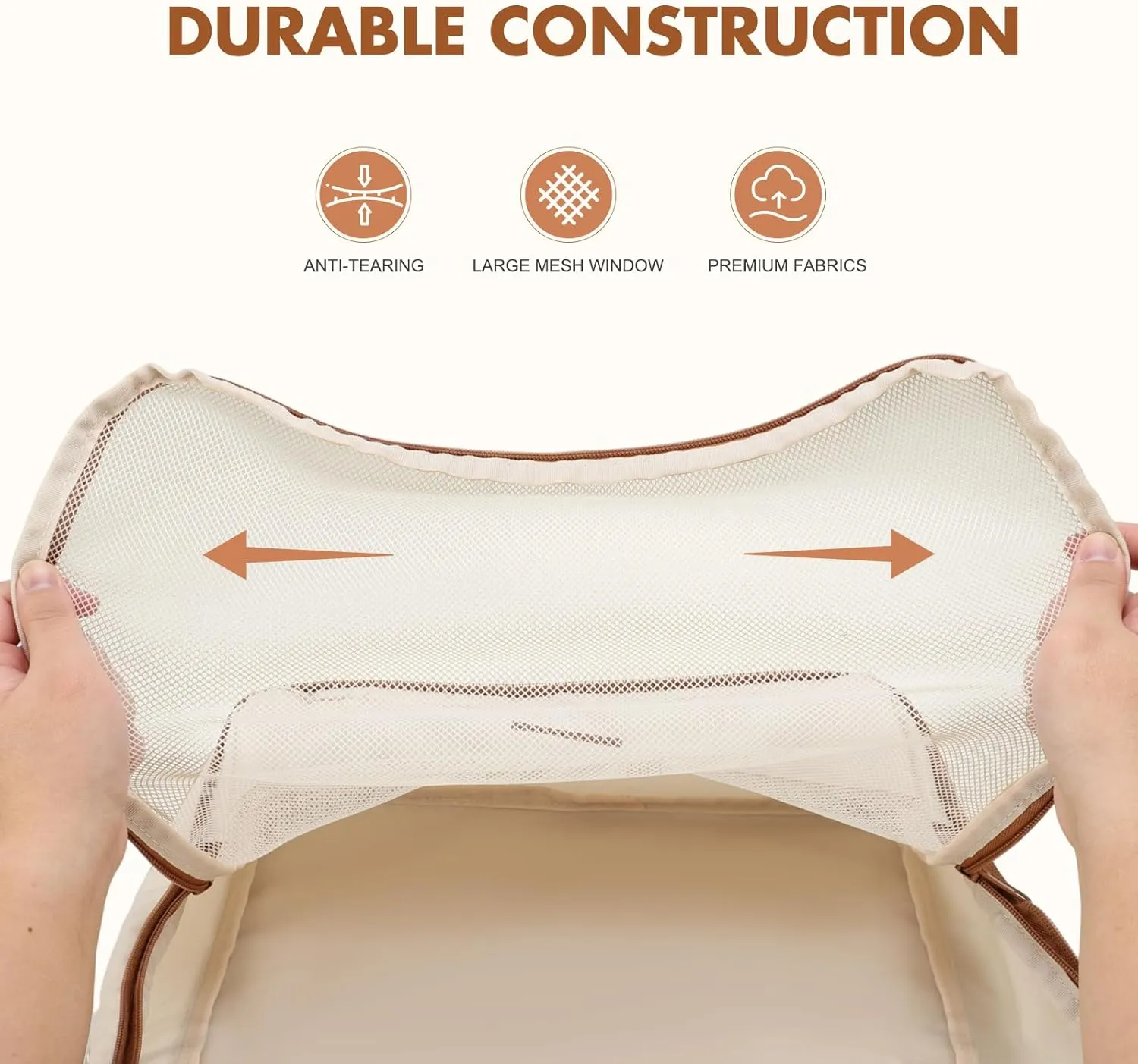 6 Set Compression Packing Cubes for Travel, Lightweight Expandable Organizer with Laundry and Shoe Bag, Luggage Suitcase Accessories, Travel Essentials for Cruise Trips Beige
