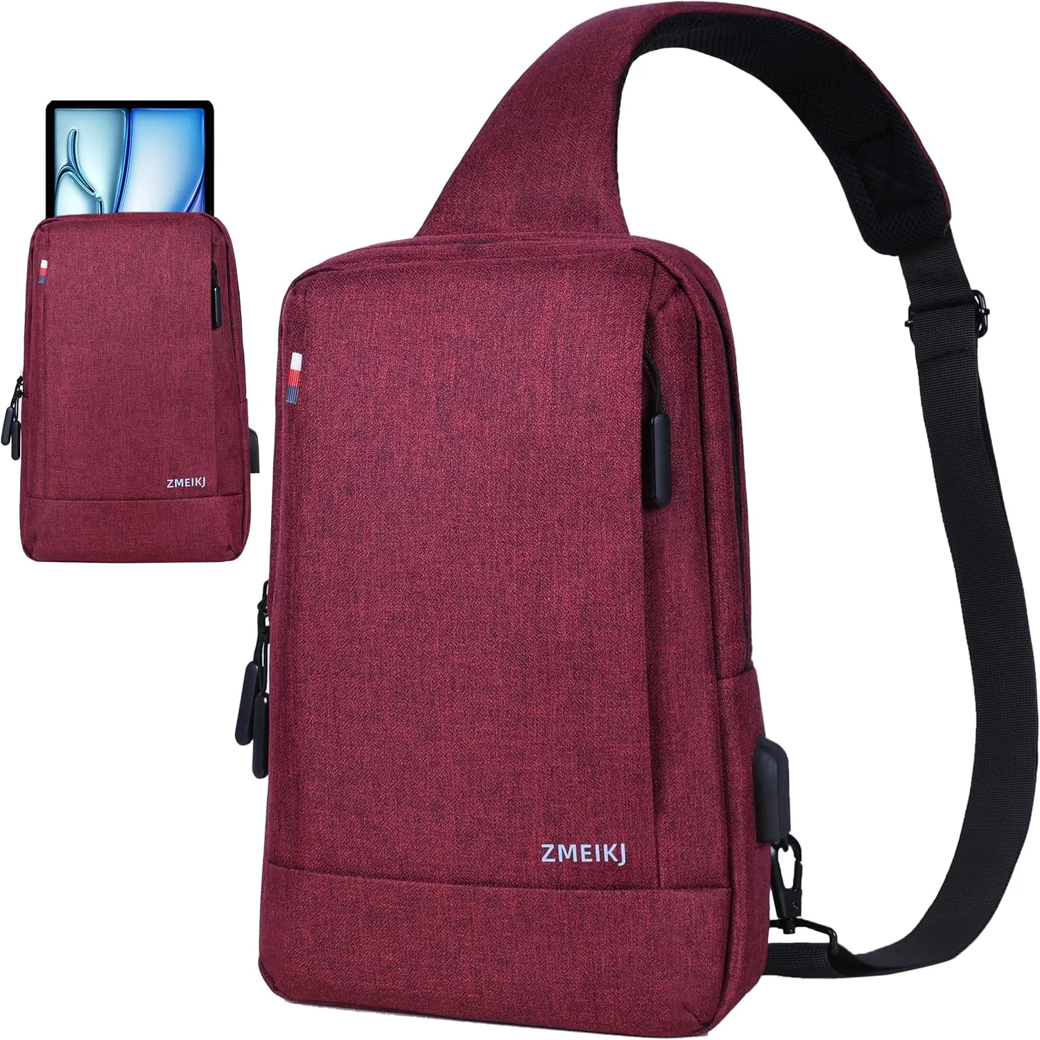9-11 Inch iPad Bag Tablet Sleeve Satchel Messenger Sling Shoulder Strap Carrying Case for Fire Laptop Kindle or Others