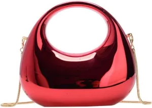 Acrylic Handbags for Women Cute Acrylic Clutch Small Unique Purse Trendy Metal Evening Bag for Party Cocktail