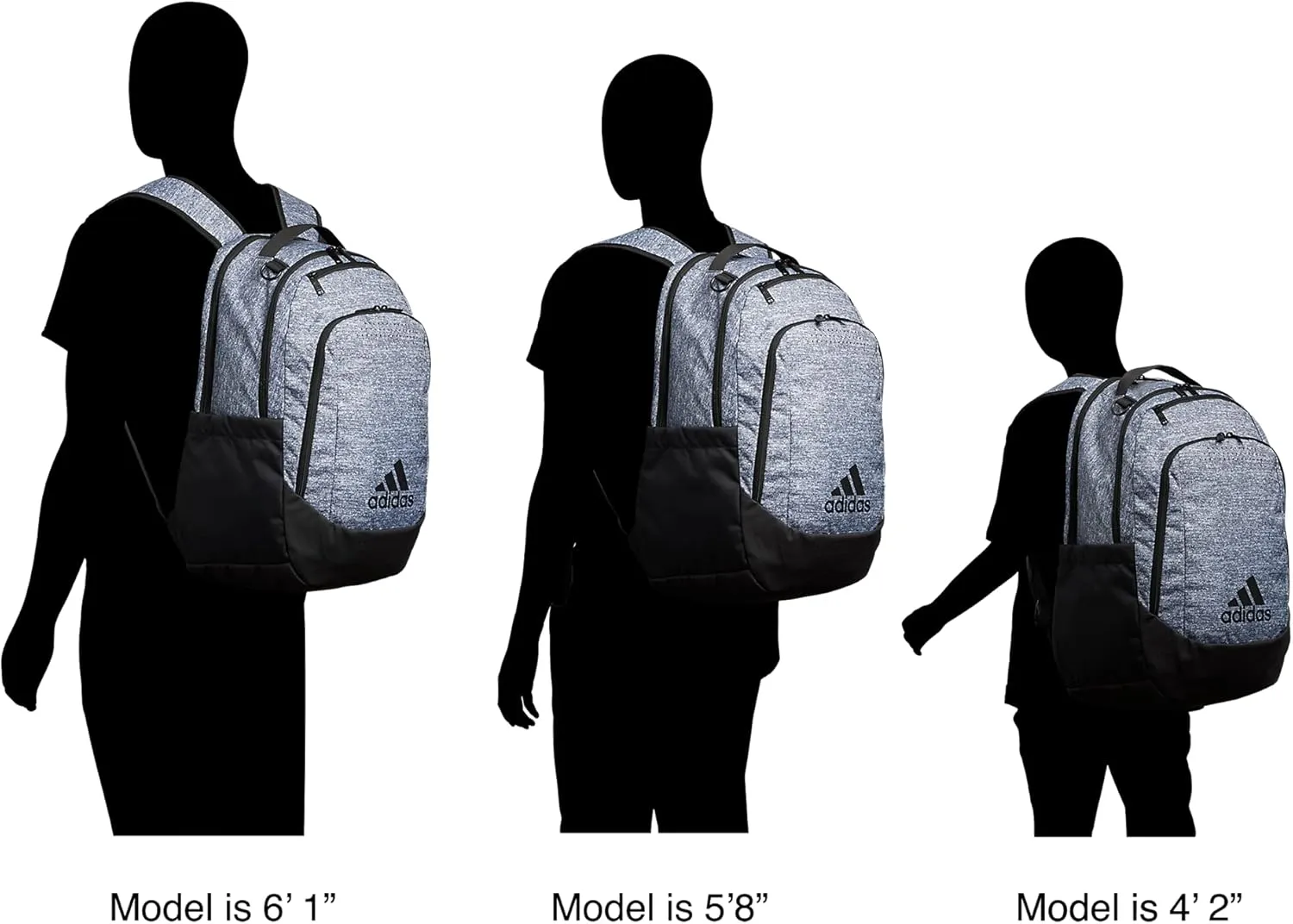 adidas Defender Sports, Soccer Bags and Basketball Backpacks for Holding Balls, Featuring Shoe Compartment, Black/White, One Size