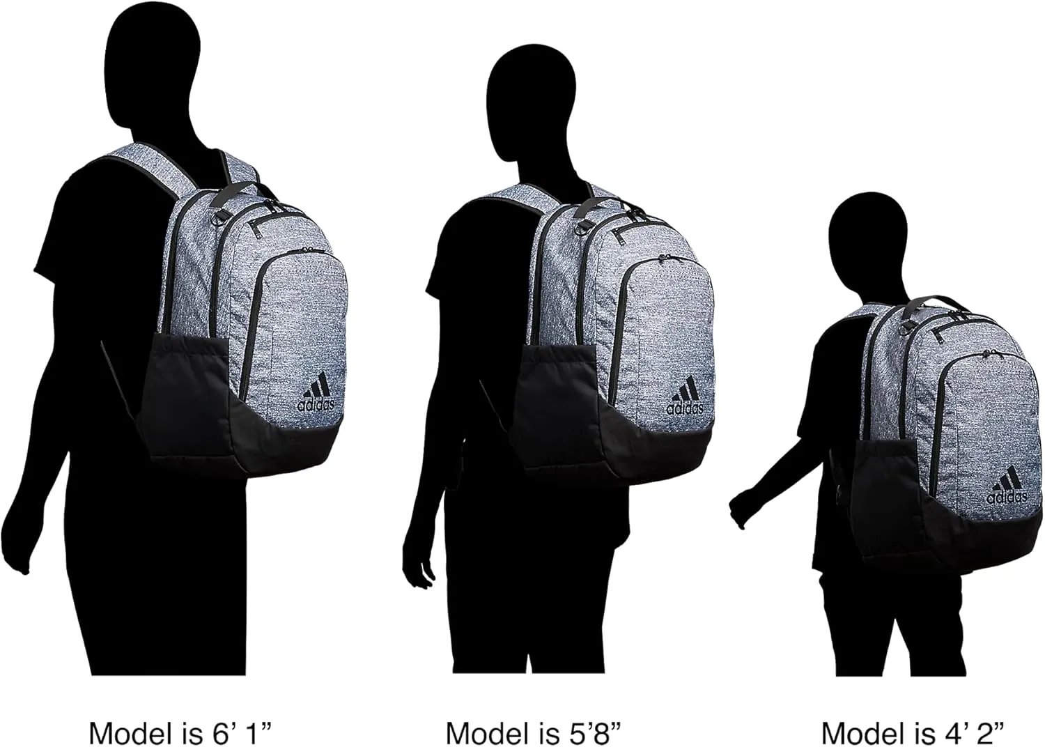 adidas Defender Sports, Soccer Bags and Basketball Backpacks for Holding Balls, Featuring Shoe Compartment, Black/White, One Size
