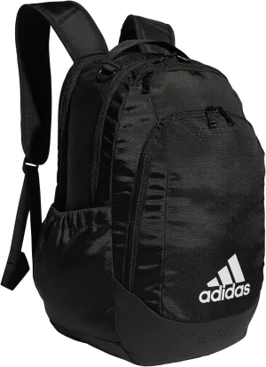 adidas Defender Sports, Soccer Bags and Basketball Backpacks for Holding Balls, Featuring Shoe Compartment, Black/White, One Size