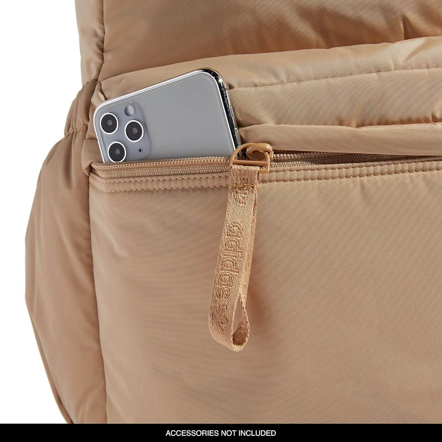 adidas Originals Puffer Backpack, Magic Beige, One Size