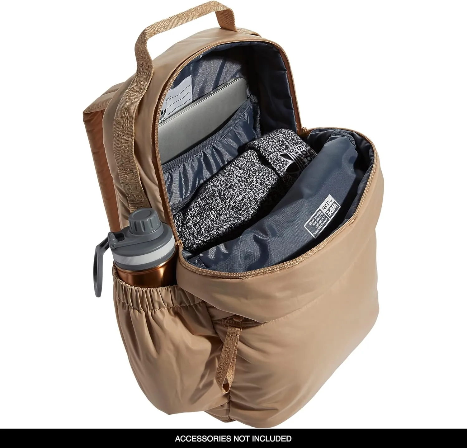 adidas Originals Puffer Backpack, Magic Beige, One Size