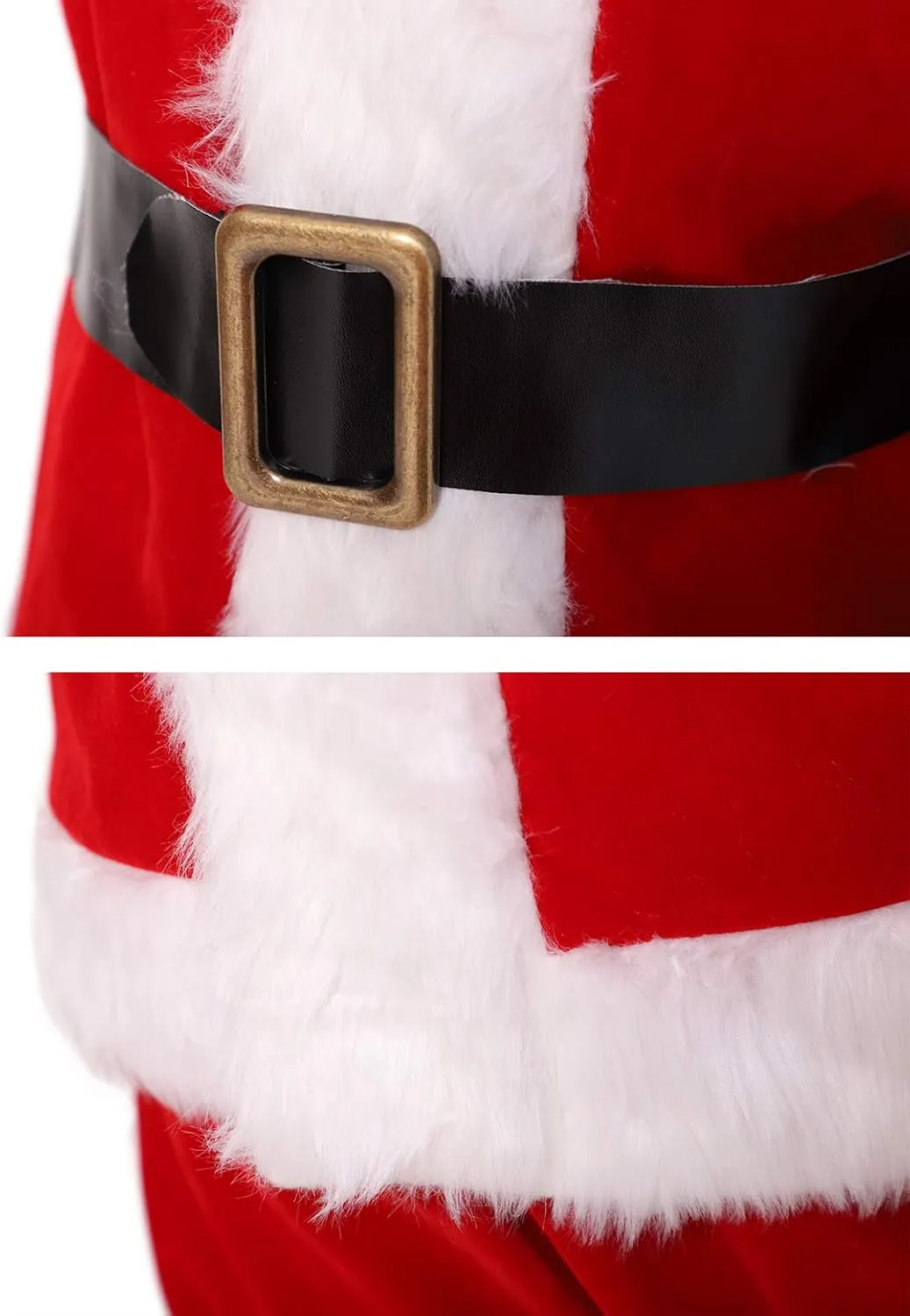 ADOMI Children's Deluxe Santa Suit 10pc. Christmas Child Santa Claus Kids Halloween Costume Cosplay