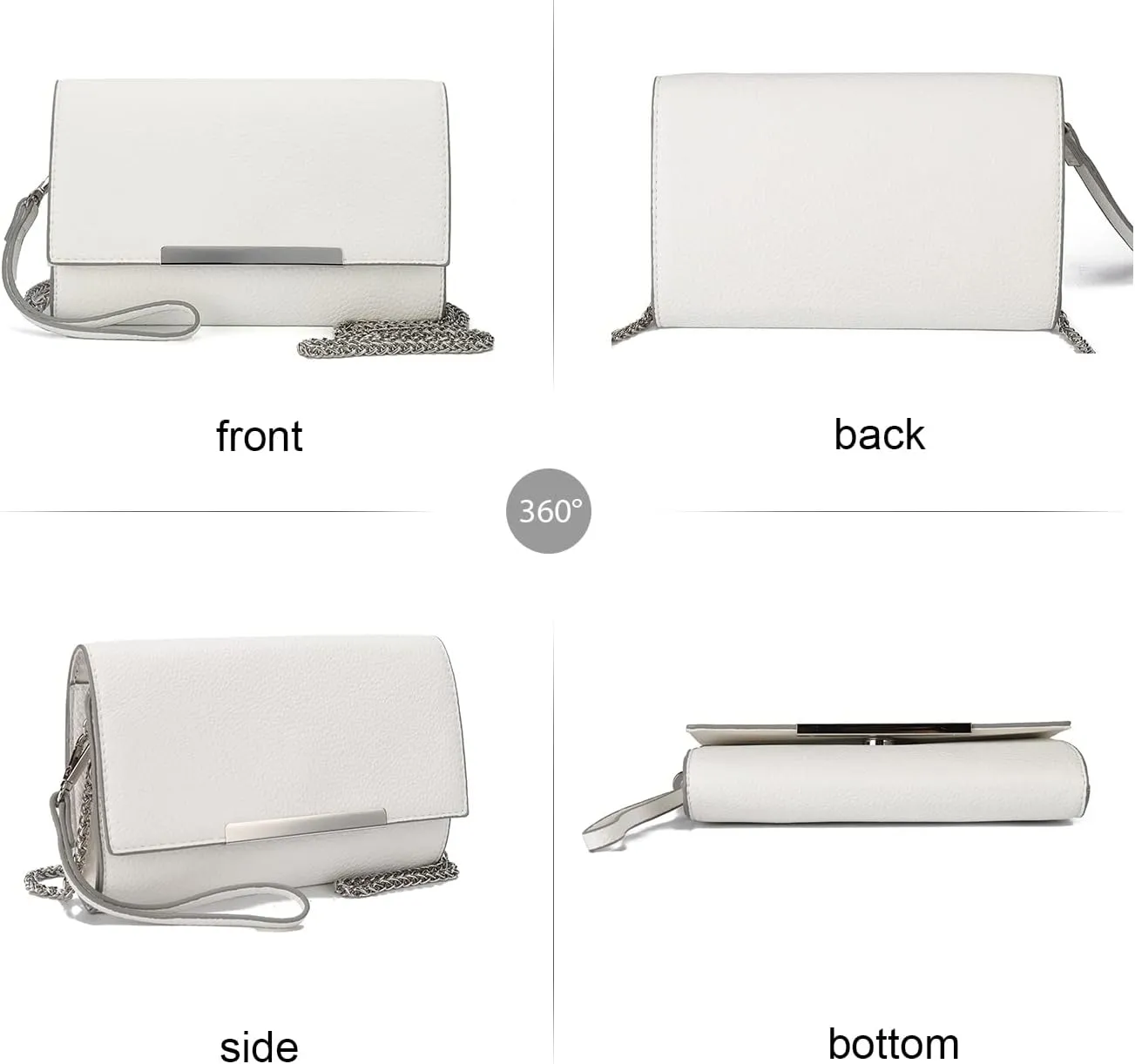 AFKOMST Small Clutch Purses for Women Formal Evening Bag Crossbody and Wristlet Handbags for Party Prom Cocktail Wedding