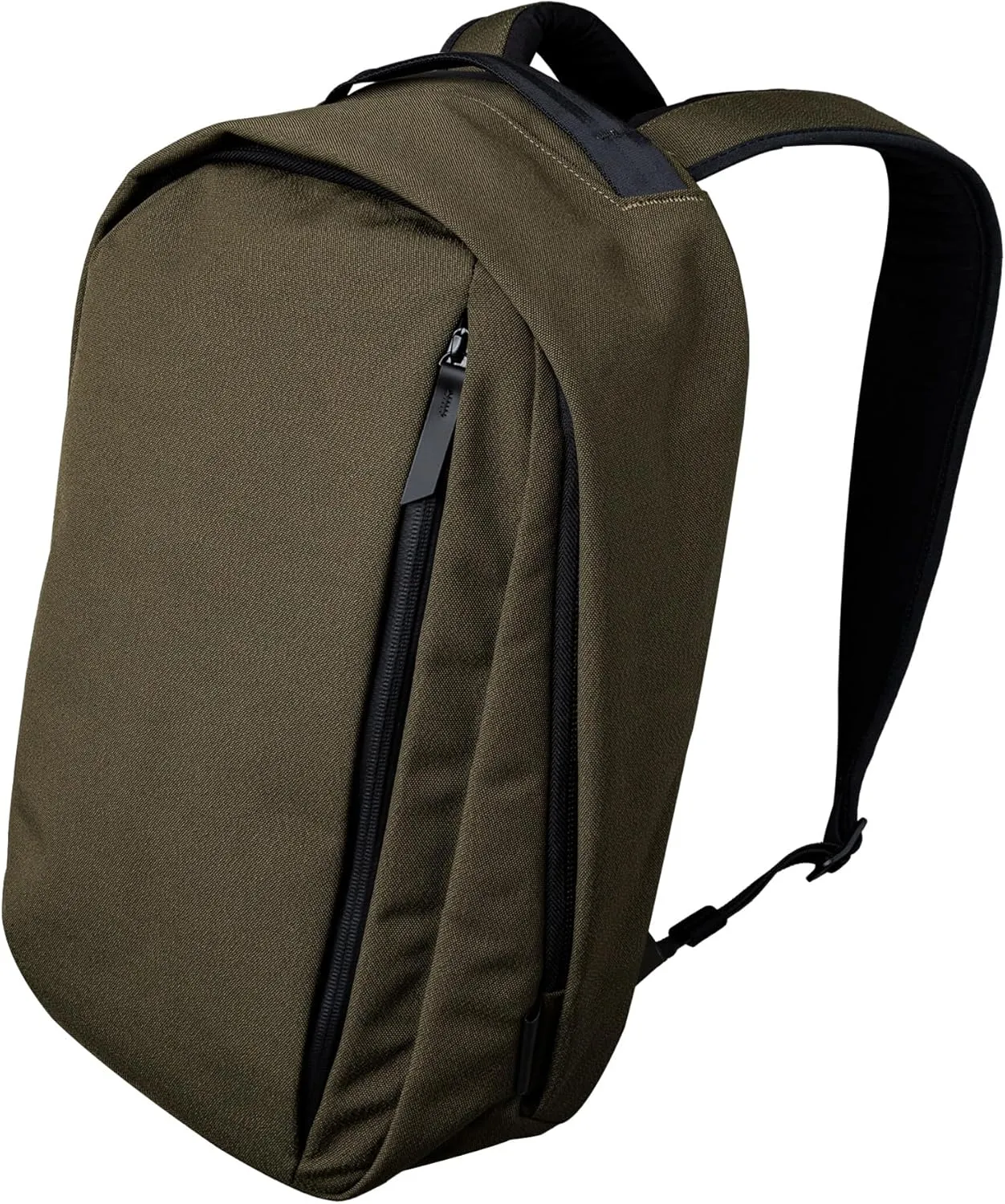 ALPAKA Metro Backpack -12L Fits a Thin 14" Laptop Small Backpack, Soft Touch Fleece Lined Laptop Sleeve, Wide Opening Main Zippered Compartment, Weather Resistant Fabric. Army Green Axoflux 300D