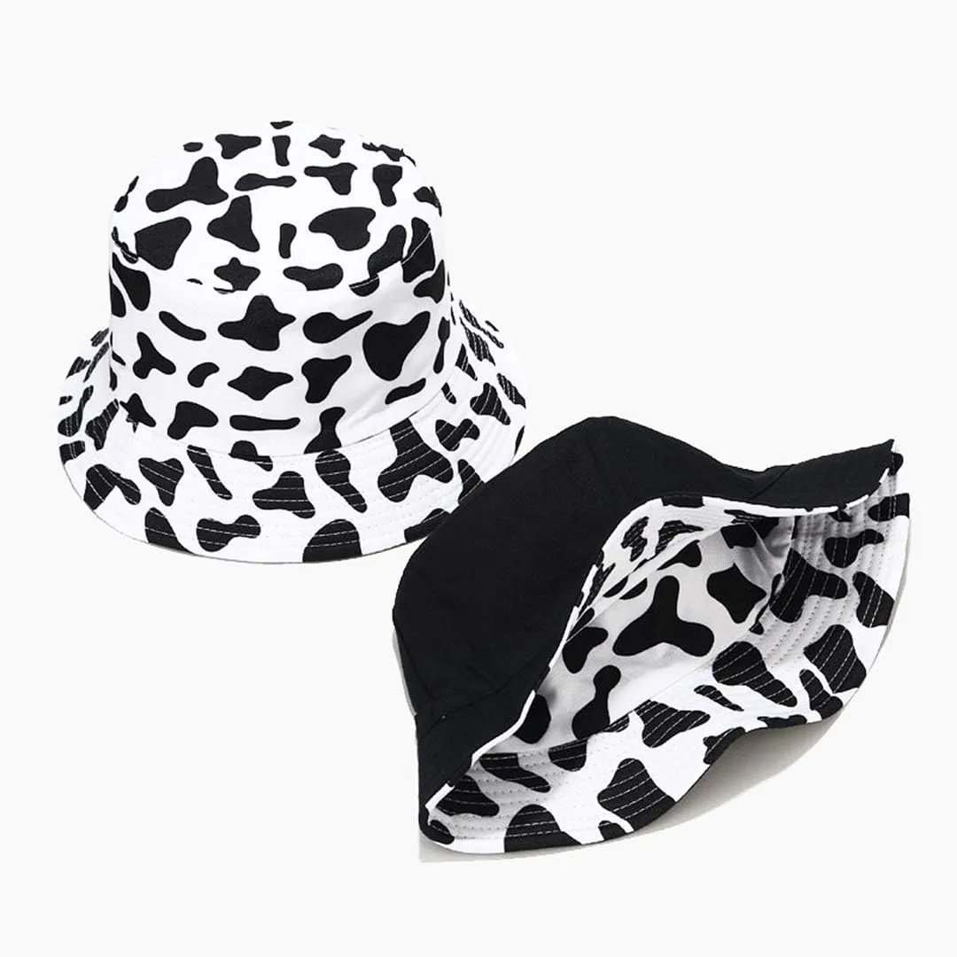 Animal Print Bucket Hat Novelty Pattern Sun Hats Reversible Packable Fishing Cap for Women, Men
