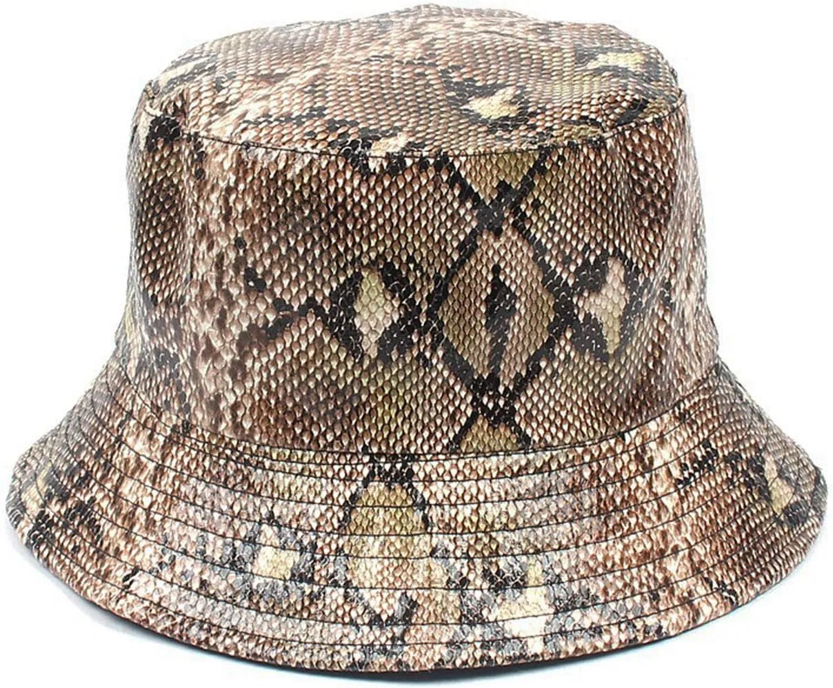 Animal Print Bucket Hat Novelty Pattern Sun Hats Reversible Packable Fishing Cap for Women, Men