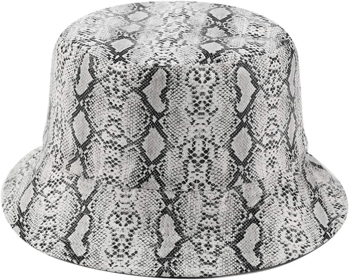 Animal Print Bucket Hat Novelty Pattern Sun Hats Reversible Packable Fishing Cap for Women, Men