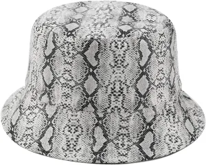 Animal Print Bucket Hat Novelty Pattern Sun Hats Reversible Packable Fishing Cap for Women, Men