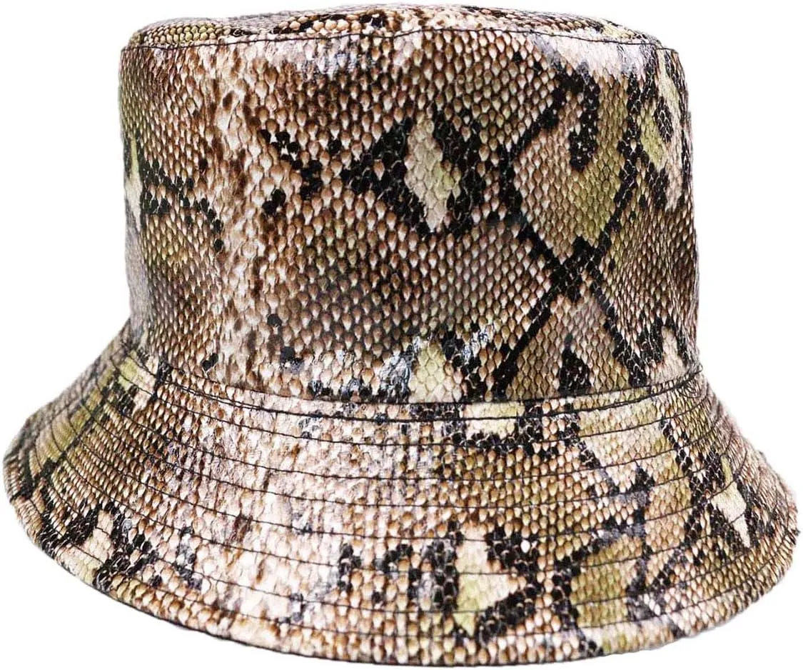 Animal Print Bucket Hat Novelty Pattern Sun Hats Reversible Packable Fishing Cap for Women, Men