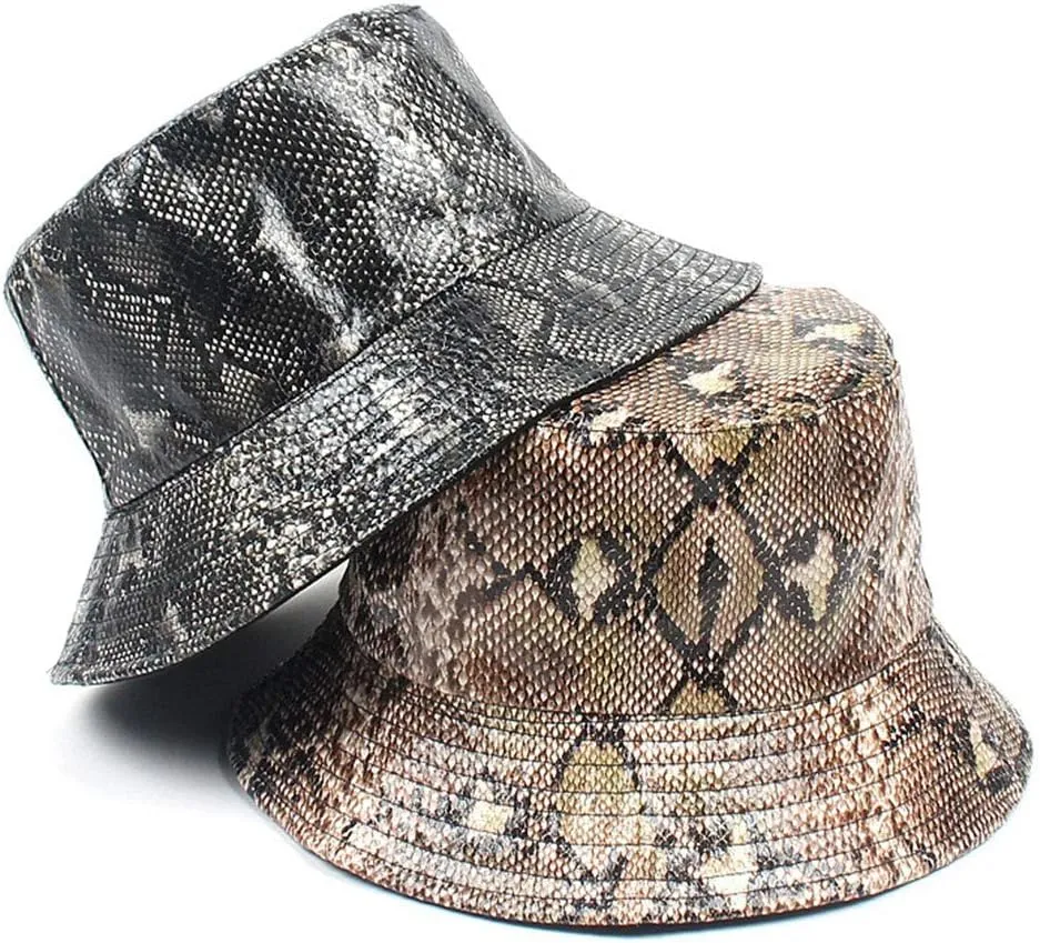 Animal Print Bucket Hat Novelty Pattern Sun Hats Reversible Packable Fishing Cap for Women, Men
