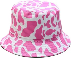 Animal Print Bucket Hat Novelty Pattern Sun Hats Reversible Packable Fishing Cap for Women, Men