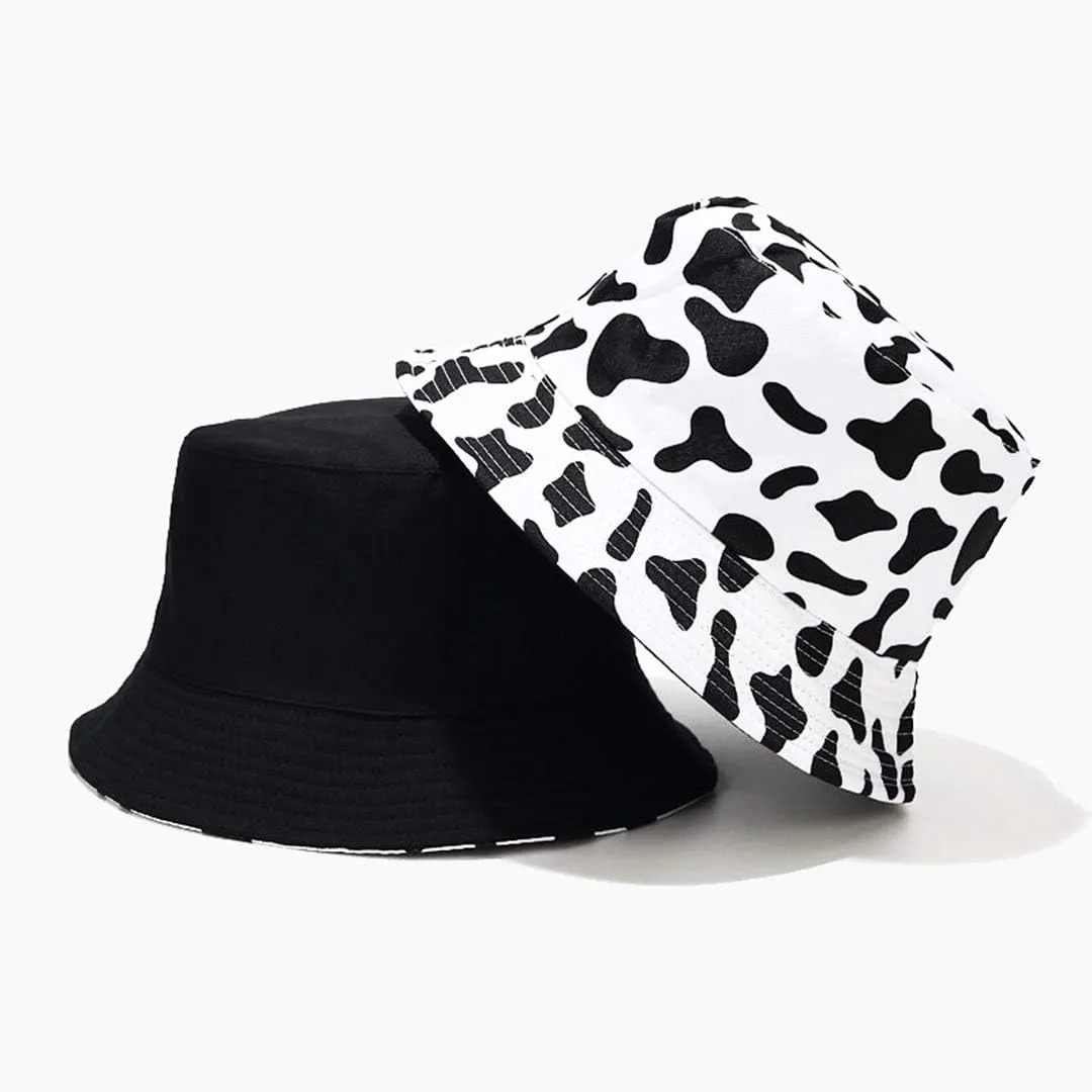 Animal Print Bucket Hat Novelty Pattern Sun Hats Reversible Packable Fishing Cap for Women, Men