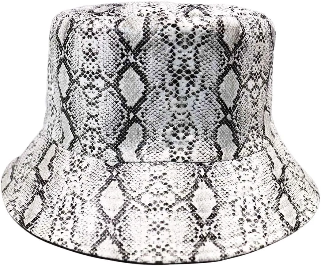 Animal Print Bucket Hat Novelty Pattern Sun Hats Reversible Packable Fishing Cap for Women, Men