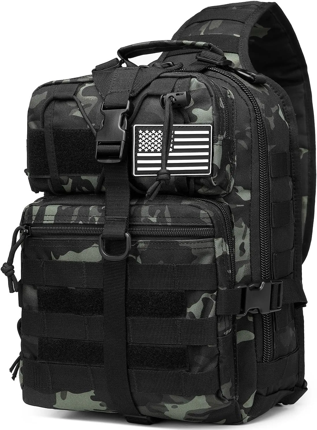 ATBP Tactical Sling Backpack Bag Military Shoulder Bag Pack for Men Molle Crossbody Bag 15L