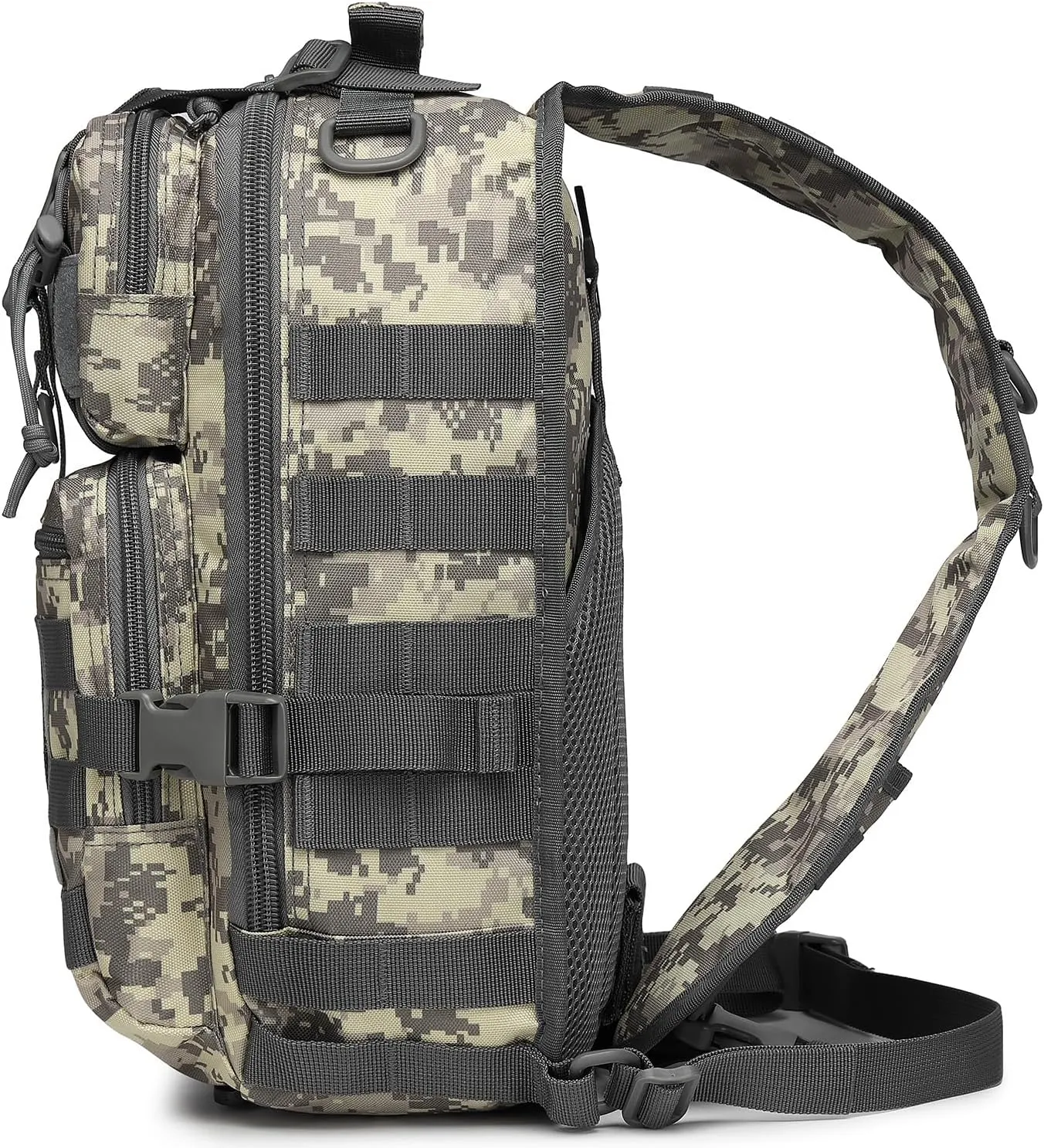 ATBP Tactical Sling Backpack Bag Military Shoulder Bag Pack for Men Molle Crossbody Bag 15L