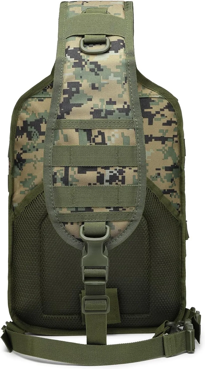 ATBP Tactical Sling Backpack Bag Military Shoulder Bag Pack for Men Molle Crossbody Bag 15L