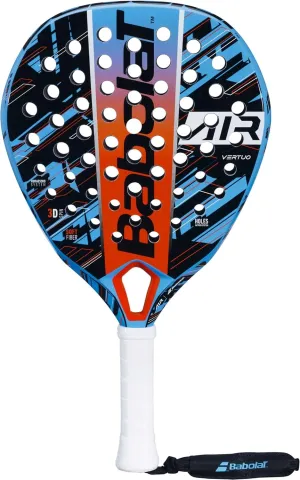 Babolat Air Vertuo Easy Power Padel Racket (Black/White with Red Trim)
