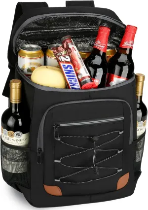 Backpack Cooler Insulated Leak Proof for Men Wowen 36 Cans Soft Cooler Backpack Insulated Waterproof Large Capacity Coolers Bag Portable for Lunch Camping Travel Picnic Hiking