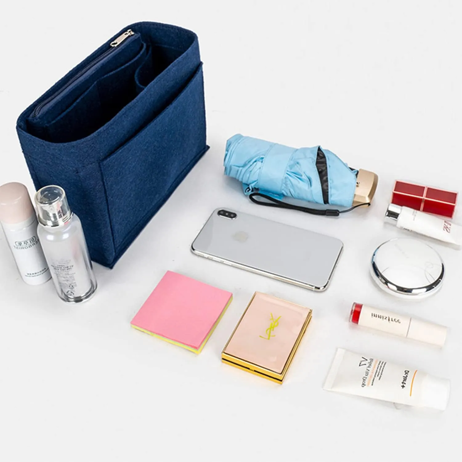 Backpack Organizer, Purse Organizer, Insert Multi Pocket Felt Bag Organizer Suitable For Longchamp (beige)