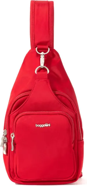 Baggallini Women's Central Park Sling 12"x7" Crossbody Bag W/Convertible Adjustable Shoulder Strap