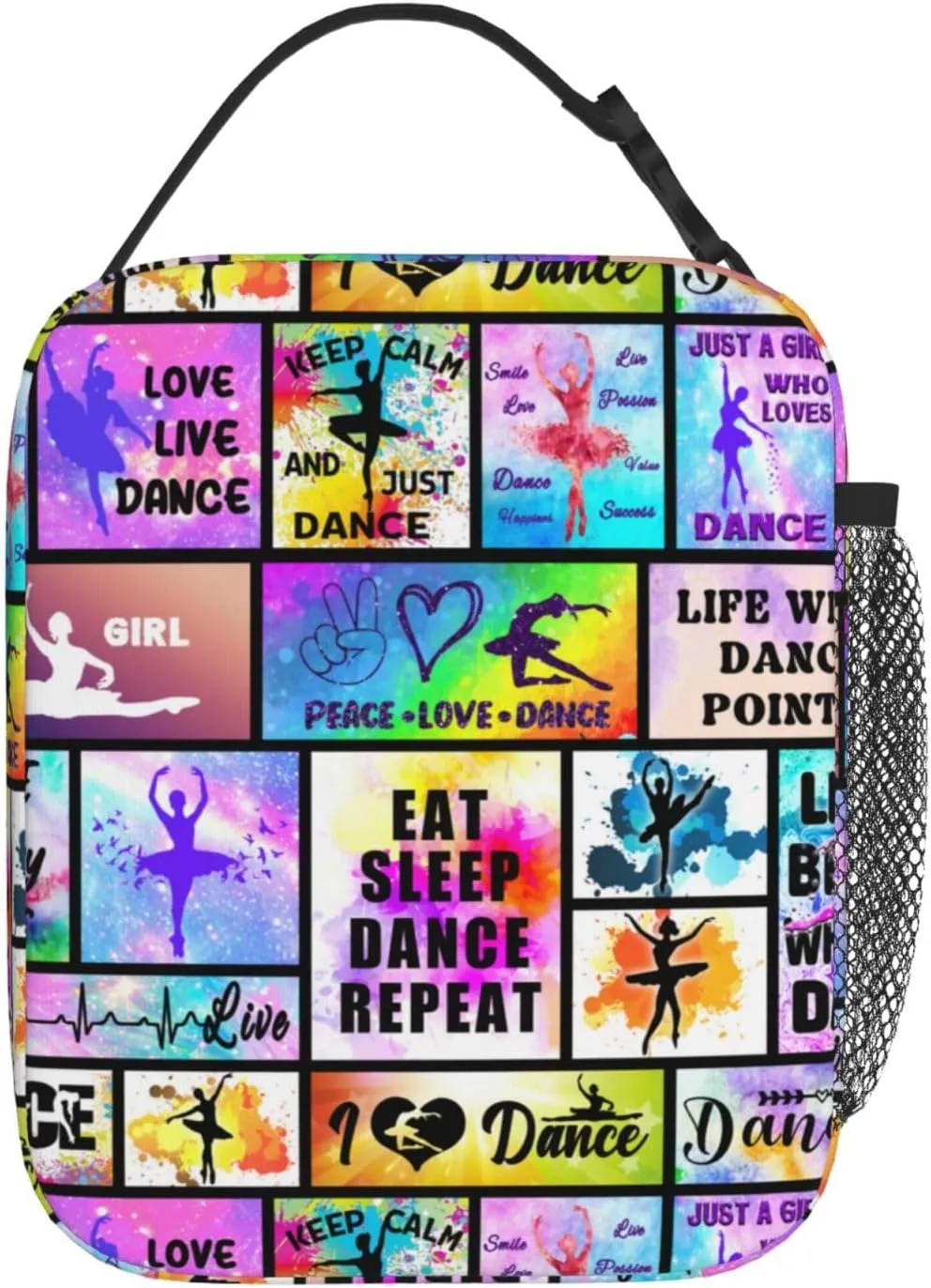 Ballerina Lunch Bag Insulated Ballet Lunch Box for Women Kids Adult Men,Insulated Dance Lunch Bag Reusable Lunch Tote Gifts for Women Men Picnic Travel