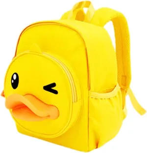 B.Duck Kid Backpack Cartoon Duck Fuuny Waterproof Toddler Bookbag Daypack for Kindergarten
