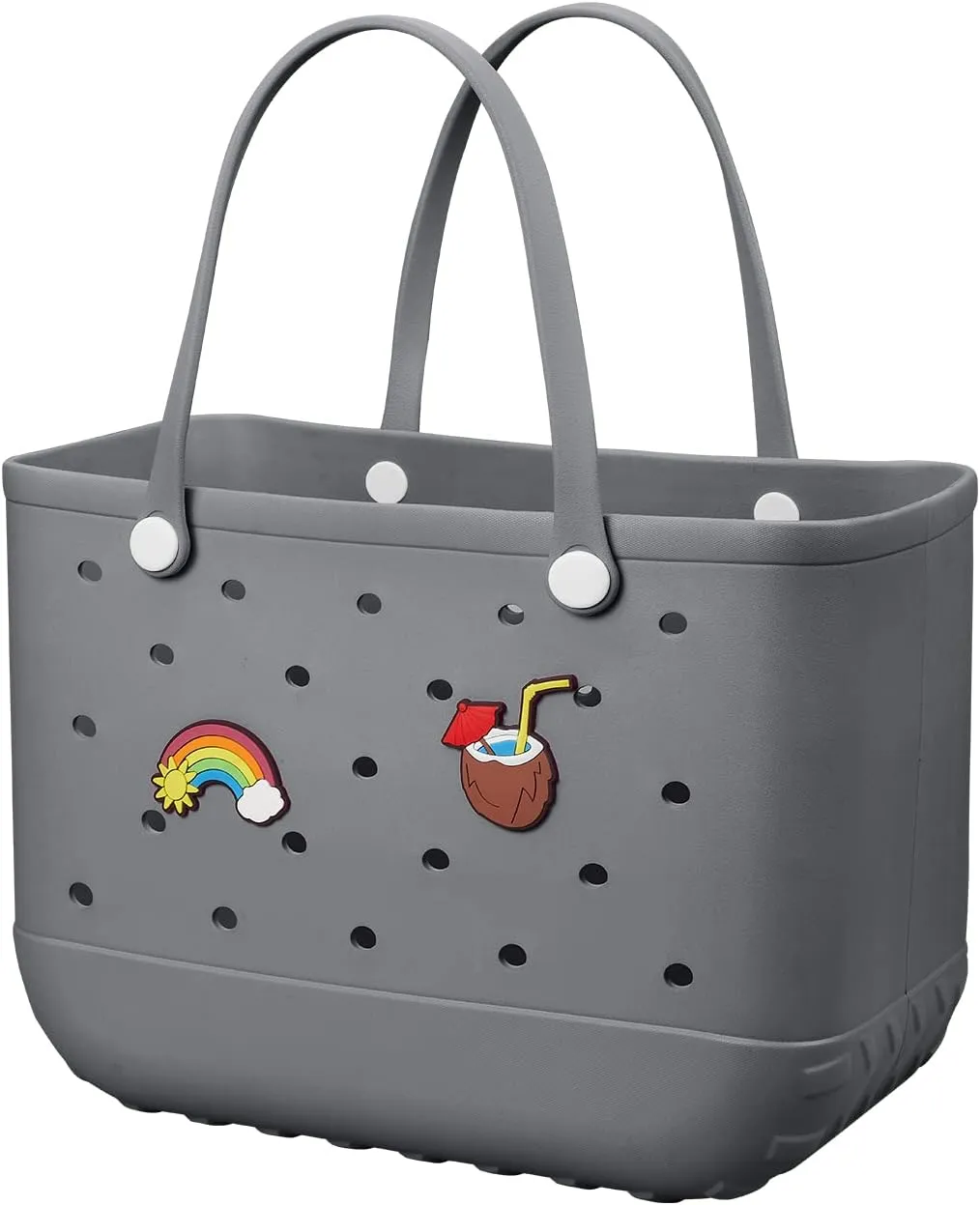 Beach Bag Rubber Tote Bag Waterproof Travel Bags for Women Washable Tote Bag Handbag for Sports Beach Market Pool