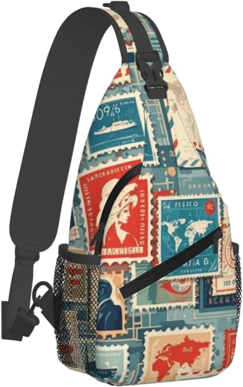 Beach Shell Crossbody Bags Cross Chest Bag Adjustable Sling Backpack for Women Men