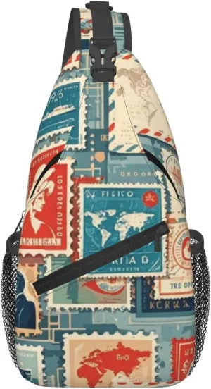 Beach Shell Crossbody Bags Cross Chest Bag Adjustable Sling Backpack for Women Men