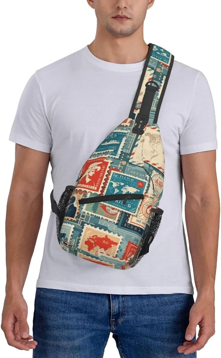 Beach Shell Crossbody Bags Cross Chest Bag Adjustable Sling Backpack for Women Men