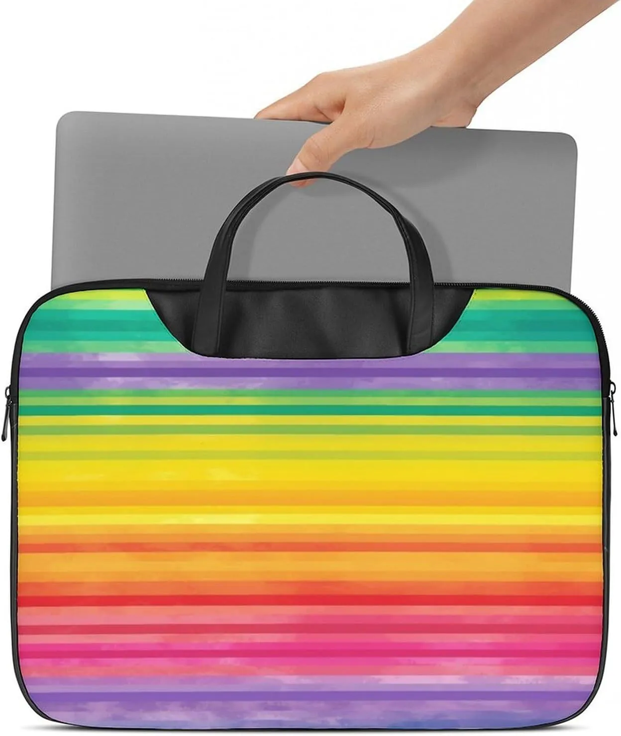 Beach Surfboard Laptop Bag for Women Handheld Leather Computer Bag Laptop Messenger Bag Briefcase