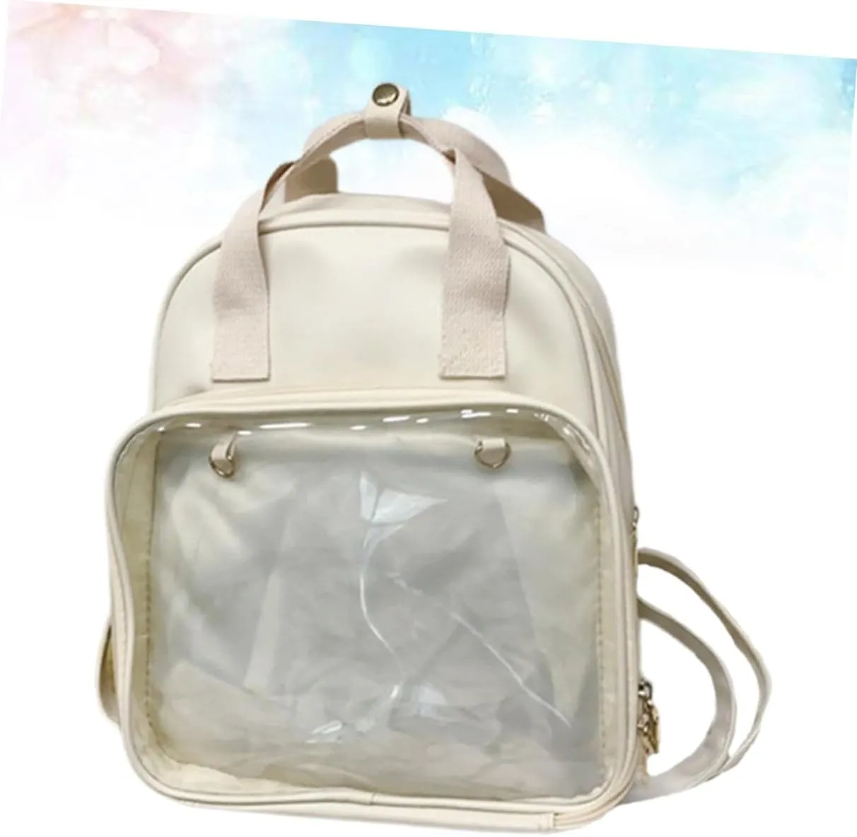 BESPORTBLE Fashion School Backpack Pvc Candy for Students Women Men Smooth Zipper Large Space