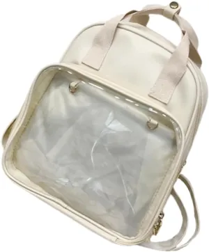 BESPORTBLE Fashion School Backpack Pvc Candy for Students Women Men Smooth Zipper Large Space