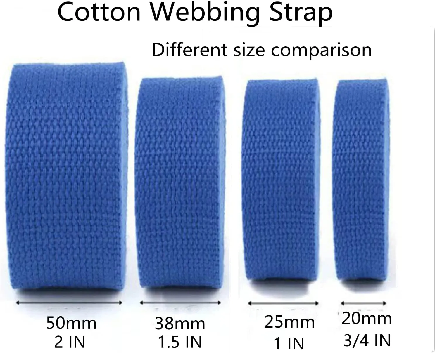 Bias Binding Tape for Sewing，Cotton Tape, Woven Cotton Tape Sewing Tape, Cotton Canvas Webbing Strap for Bag Handles Upholstery Strapping,(Golden Yellow,25MM)