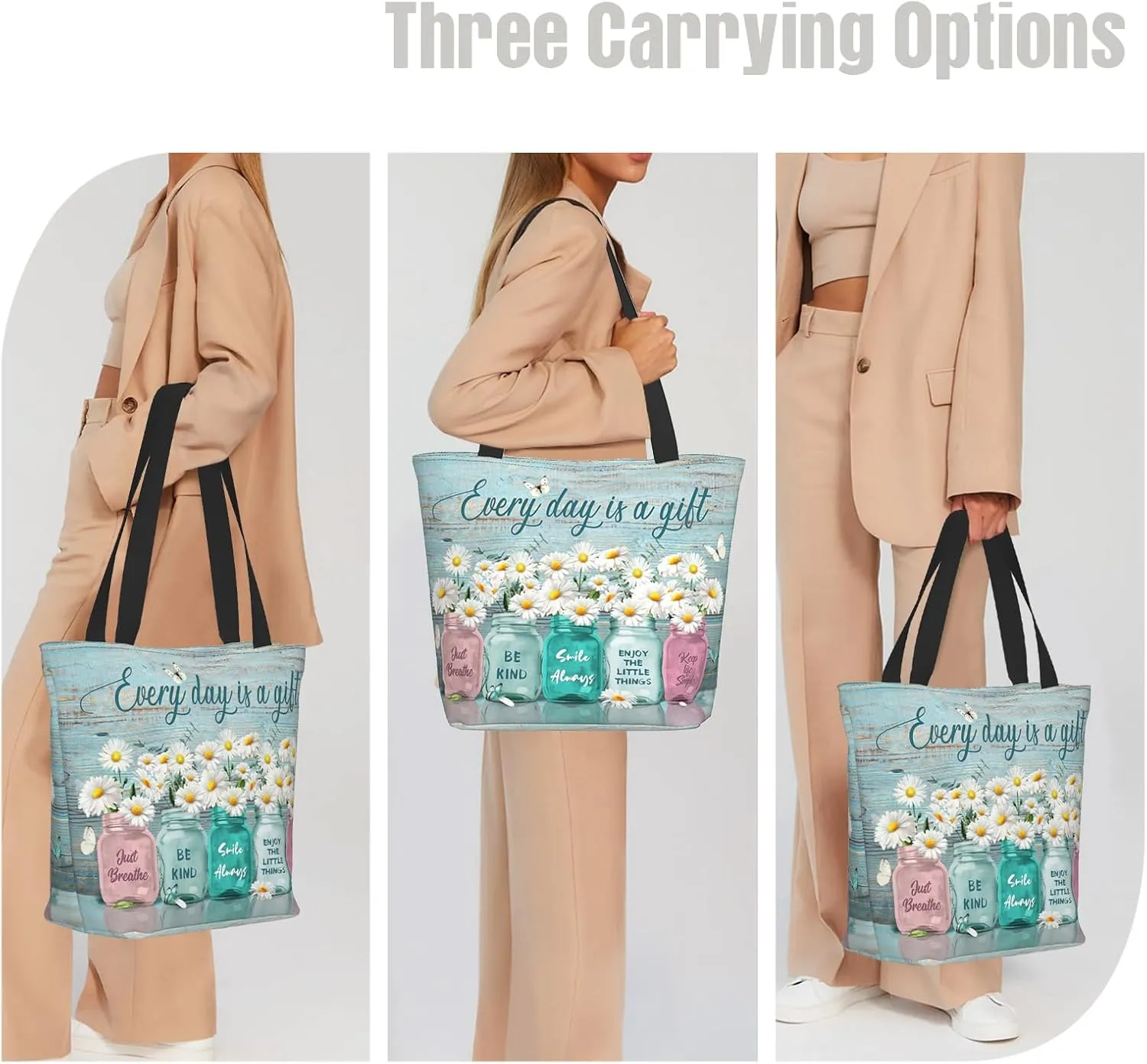 Bible Tote Bags for Women Christian Gifts Religious Church Shoulder Bag