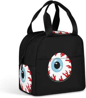Bloodshot Eyeball Insulated Lunch Bag with Handle Lunch Box Freezable Work and Travel Tote Meal Prep Organizer