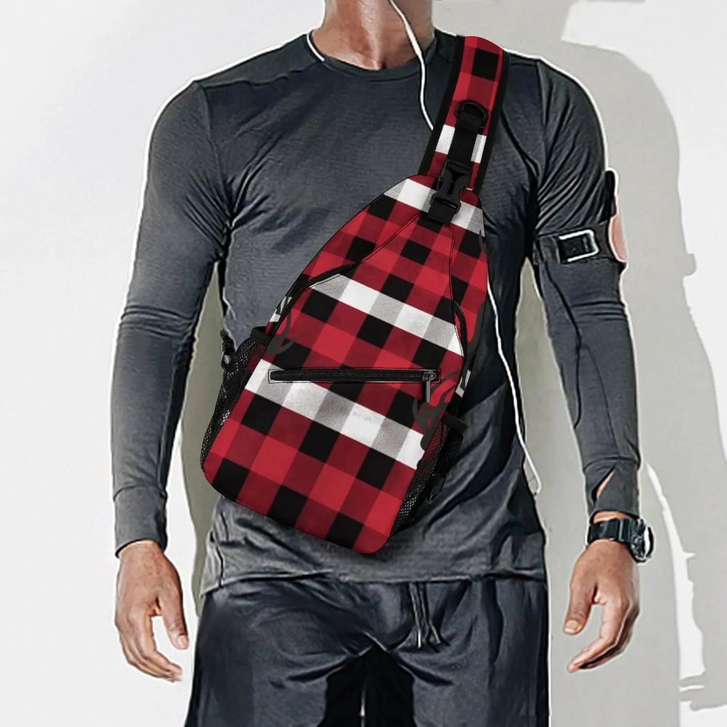Blue Water Ripples Crossbody Bag, Sling Bag, Sling Backpack, Belt Bags for Travel Outdoors Hiking