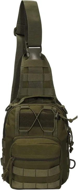 BOMTURN Tactical Backpack-1000D Waterproof Military Backpack/Laser-Cut/CCW Bags Sling Bag Tactical Satchel Shoulder Bag Men