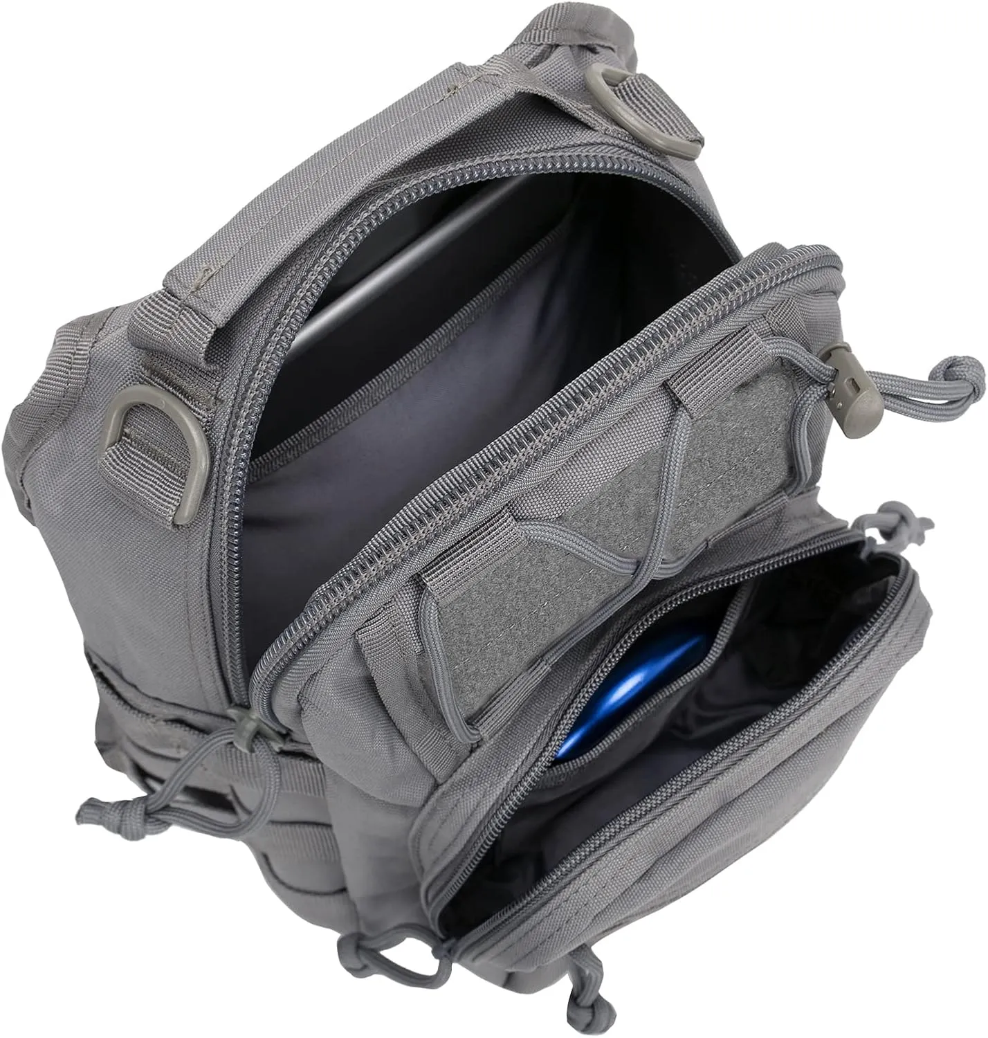 BOMTURN Tactical Backpack-1000D Waterproof Military Backpack/Laser-Cut/CCW Bags Sling Bag Tactical Satchel Shoulder Bag Men